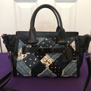 Coach Purse - Canyon Quilt Denim Coach Swagger 27